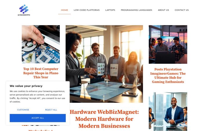Captura de pantalla de altwavecrypto.com