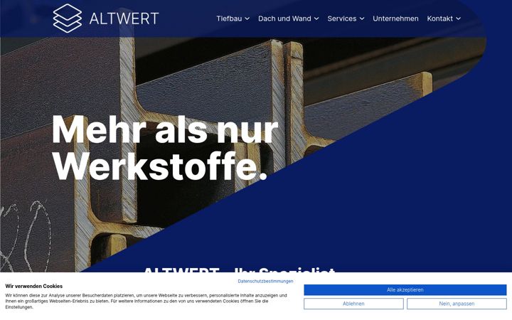 Screenshot ta' altwert.de