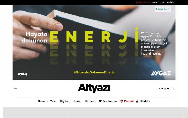 Screenshot of altyazi.net