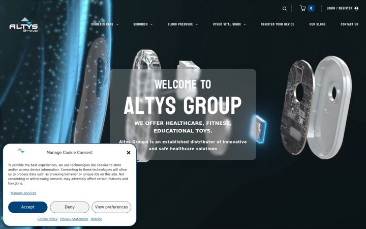 Екранна снимка на altysgroup.com