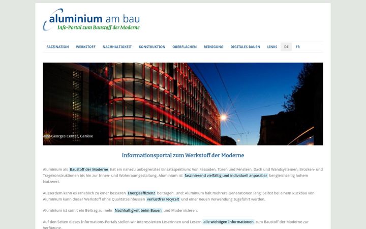Screenshot of alu-am-bau.ch