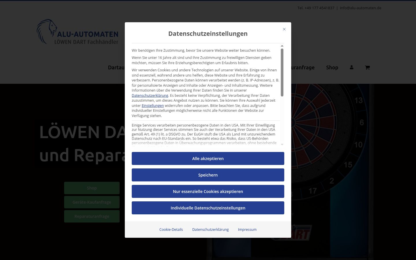 Snímek obrazovky baneru souhlasu zobrazeného před jakoukoli interakcí