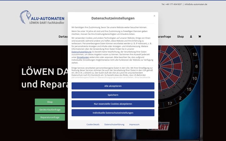 Screenshot of alu-automaten.de