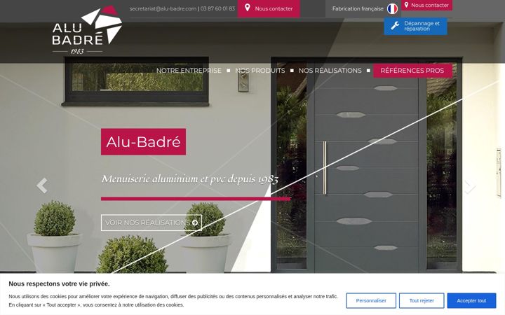 Ekrānuzņēmums no alu-badre.com