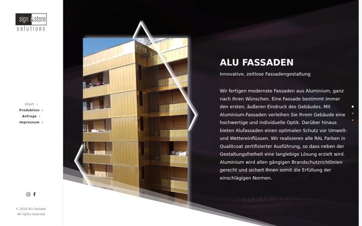 Ekrānuzņēmums no alu-fassade.de