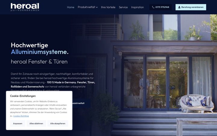 Screenshot of alu-fenster-ludwigshafen.de