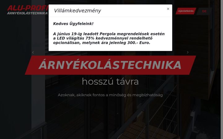 Screenshot of alu-profi.eu