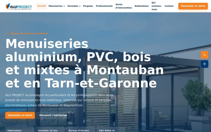 Screenshot of alu-project.com