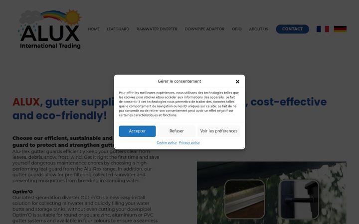 Képernyőkép: alu-rex.eu