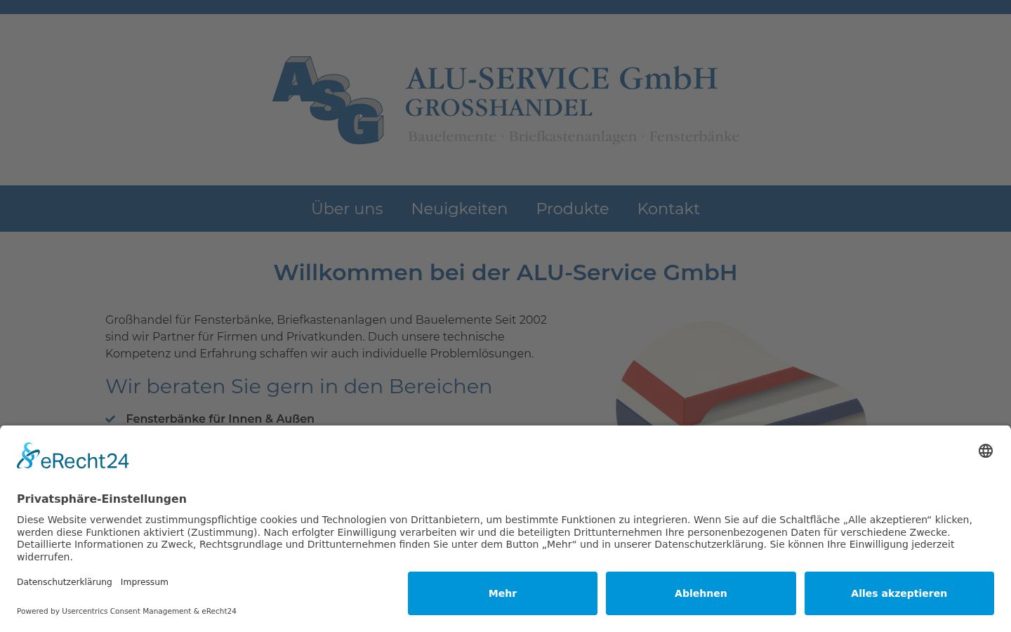 Screenshot tal-banner tal-kunsens muri qabel kwalunkwe interazzjoni