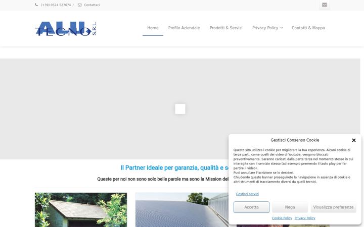 Screenshot of alu-tecno.it
