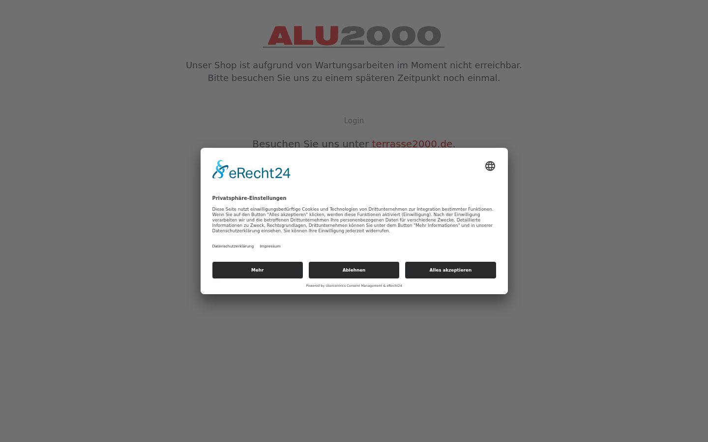 Screenshot tal-banner tal-kunsens muri qabel kwalunkwe interazzjoni