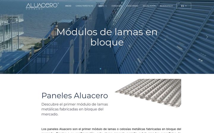 Screenshot von aluacero.com