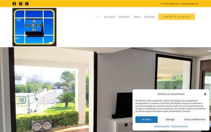 Screenshot of aluaulet.com