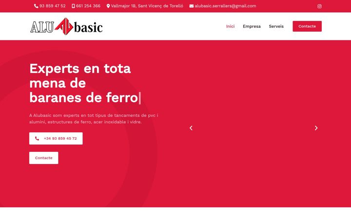 Screenshot of alubasic.com