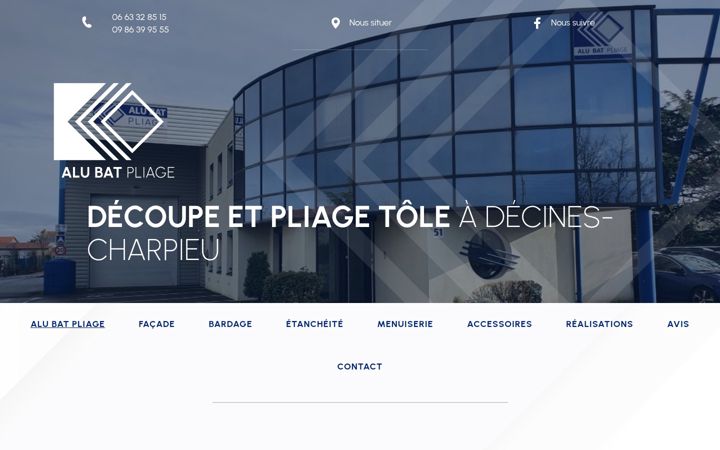 Screenshot of alubatpliage.fr