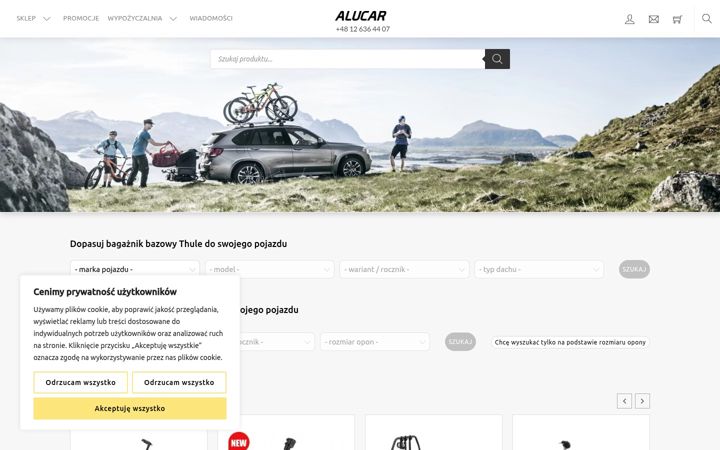 Screenshot of alucar.pl