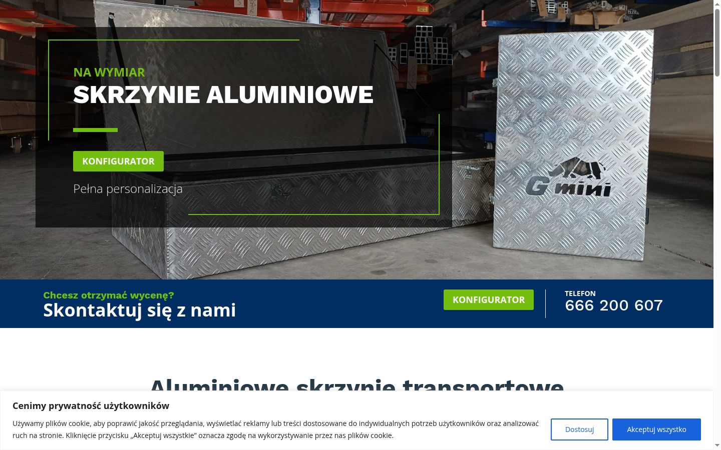 Snimka zaslona bannera za privolu prikazanog prije bilo kakve interakcije
