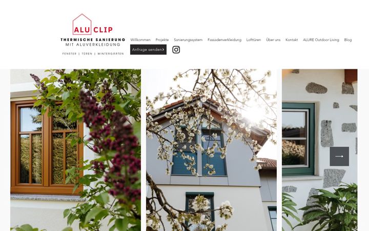 Snimka zaslona za aluclip.at