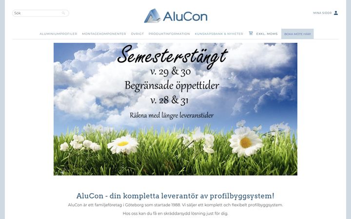 Screenshot of alucon.se