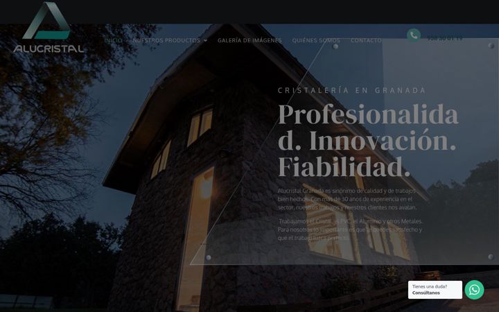 Screenshot of alucristalgranada.com