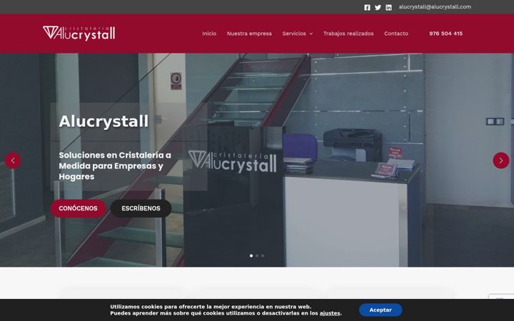Screenshot of alucrystall.es