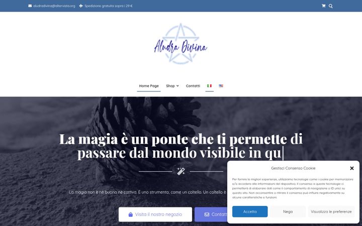 Screenshot of aludradivina.altervista.org