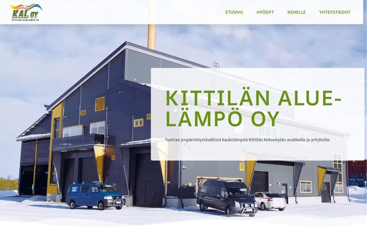 Screenshot of aluelampo.fi