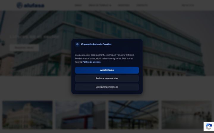 Screenshot of alufasa.com