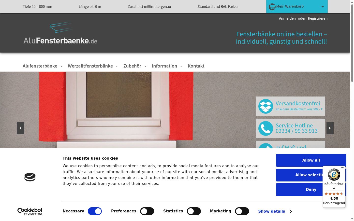 Zrzut ekranu banera zgody wyświetlanego przed jakąkolwiek interakcją