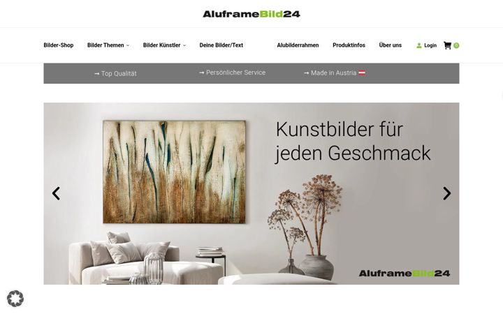 Screenshot of aluframebild24.at