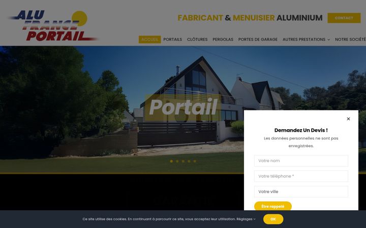 Screenshot of alufranceportail.com