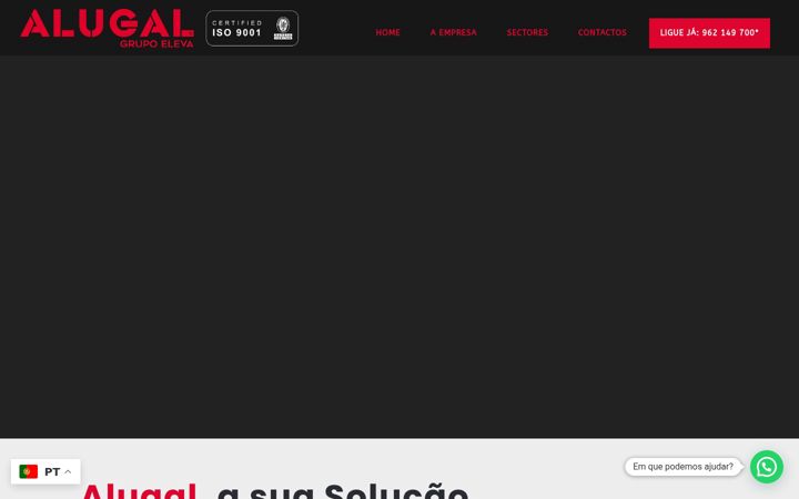 Skjámynd af alugal.pt