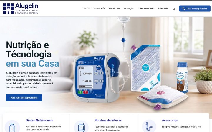 Skjámynd af alugclin.com.br