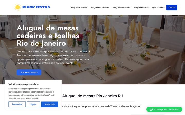 Ekrānuzņēmums no alugueldemesasdefesta.com.br