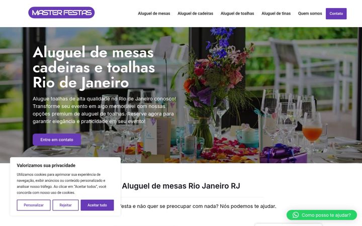 Screenshot of alugueldemesasecadeirasbar.com.br