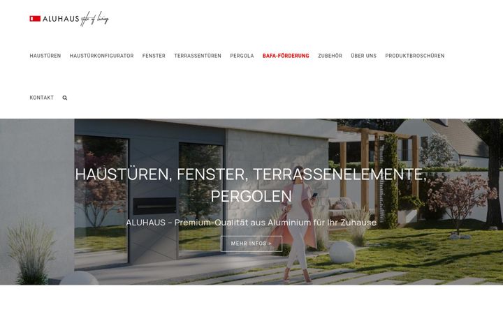 Screenshot of aluhaus.com.de