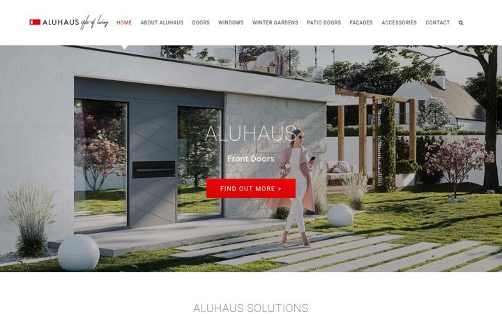 Skjermbilde av aluhaus.com