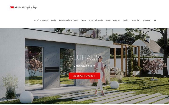 Zrzut ekranu aluhaus.cz