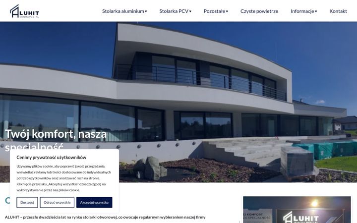 Skjermbilde av aluhit-chrzanow.pl
