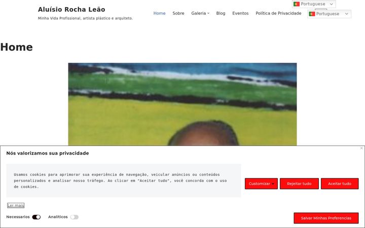 Screenshot of aluisiorochaleao.com.br