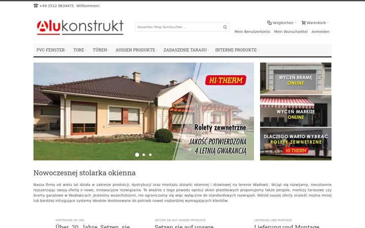 Screenshot of alukonstrukt.de