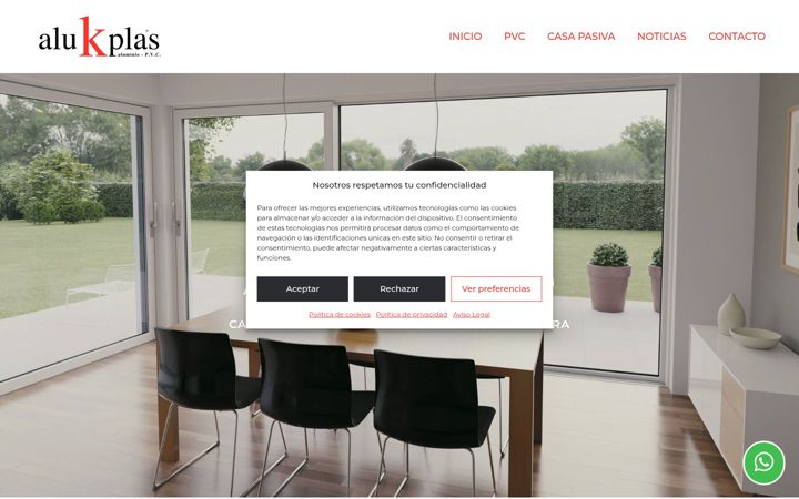 Screenshot of alukplas.com
