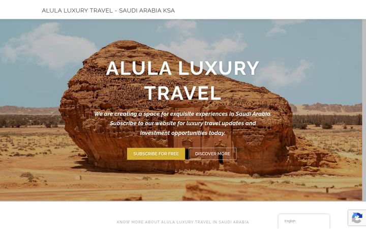 Screenshot of alulaluxurytravel.com