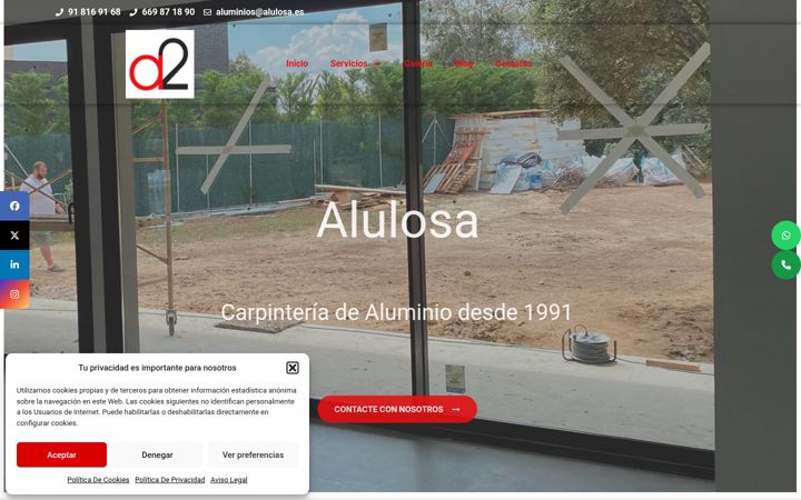 Capture d'écran de alulosa.com