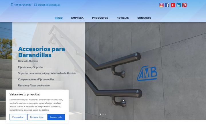 Captura de pantalla de alumabe.es