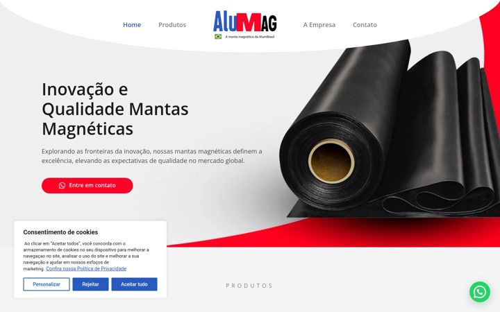 Screenshot of alumag.com.br
