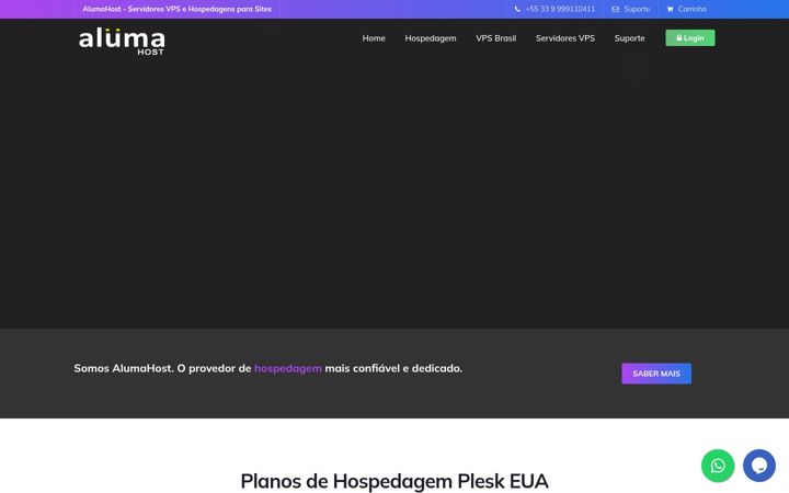 Screenshot of alumahost.com.br