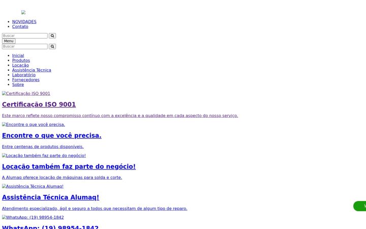 Screenshot of alumaq.net.br