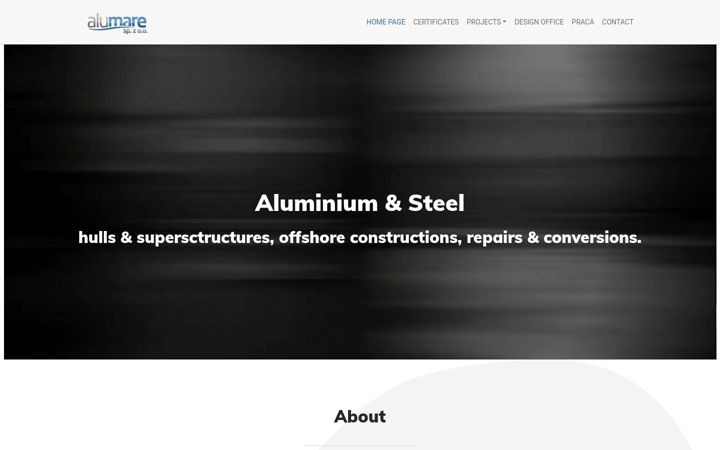 Screenshot of alumare.pl